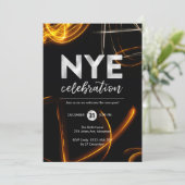 Nouvel An Eve fête étincelante lumière Invitation (Debout devant)