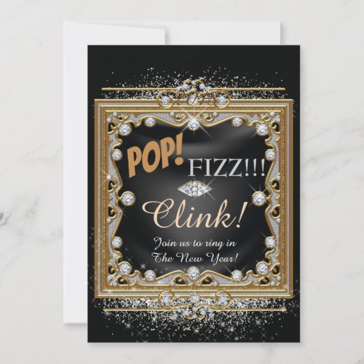 Nouvel An Eve Party Invitation (Devant)