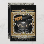 Nouvel An Eve Party Invitation (Devant / Derrière)