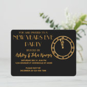 Nouvel An Eve Party Invitation (Debout devant)