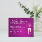 Nouvel An Eve Party Invitations Cartes postales (Debout devant)