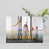 Nouvel An | Faire-part de déménagement de vacances (Debout devant)