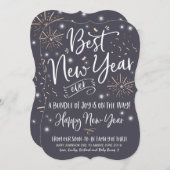 Nouvel An Faire-part de grossesse Nouvel An 2018 (Devant / Derrière)