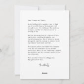 Nouvel An Feu d'artifice éclater Elégante carte de (Dos)