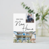 Nouvel An Nouveau Accueil Moving photos Faire-part (Debout devant)