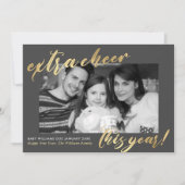 Nouvel an Nouveau bébé photo Faire-part de grosses (Devant)