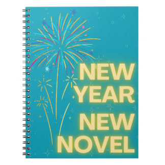 Nouvel an Nouveau Carnet d'écriture de feux d'arti