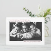 Nouvel an Nouveau Cheer faire-part de naissance fi (Debout devant)