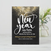 Nouvel An Nouveau foyer Faire-part (Debout devant)