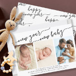 Nouvel An Nouvel Enfant 3 Faire-part de naissance<br><div class="desc">Nouvelle année Carte bébé pour dire heureux nouvelle année et annoncer la naissance de votre bébé. Le modèle photo est prêt pour vous à ajouter 3 de vos propres photos, qui sont affichées au format portrait vertical. Vous pouvez également ajouter votre texte personnalisé, comme les détails de naissance du bébé...</div>