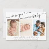 Nouvel An Nouvel Enfant 3 Faire-part de naissance (Devant)