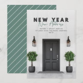 Nouvel an nouvelle adresse photo carte de vacances (Devant / Derrière)