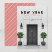 Nouvel an nouvelle adresse photo carte de vacances (Devant / Derrière)