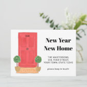 Nouvel An Nouvelle maison Faire-part de déménageme (Debout devant)