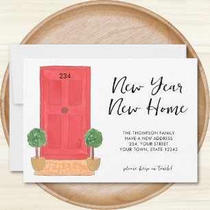 Nouvel An Nouvelle maison Faire-part de déménageme