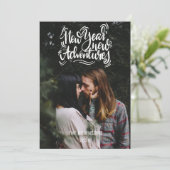 Nouvel an Nouvelles Aventures Carte photo moderne (Debout devant)