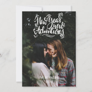 Nouvel an Nouvelles Aventures Carte photo moderne 