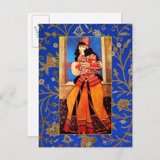 Nouvel An persan. Cartes postales Nowruz Mubarak (Devant / Derrière)