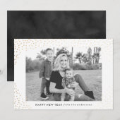 Nouvel An pétillant | Carte photo de vacances (Devant / Derrière)