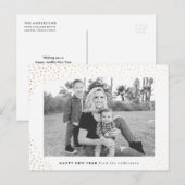 Nouvel An pétillant | Carte photo de vacances (Devant / Derrière)