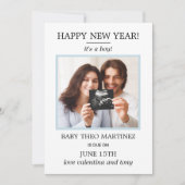 Nouvel an Photo Faire-part de grossesse (Devant)