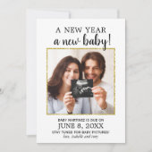 Nouvel An Photo Faire-part de grossesse de bébé (Devant)