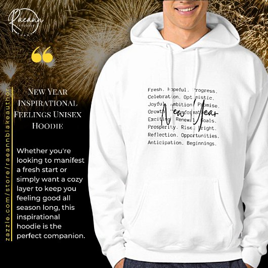 Nouvel an Sentiments inspirants Unisex Sweat - shi