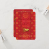 Nouvel An vietnamien OX 2021 Invitation du parti (Devant/Arrière en situation)