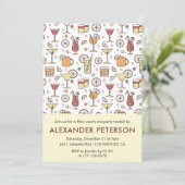 Nouvel an's eve invitation Cocktail Motif (Debout devant)