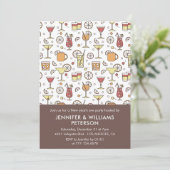 Nouvel an's eve invitation Cocktail Motif (Debout devant)