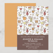 Nouvel an's eve invitation Cocktail Motif (Devant / Derrière)