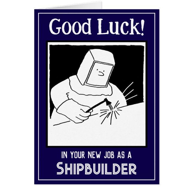 Nouvel Emploi de Constructeur Naval - Carte de Bon (Devant)