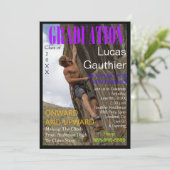 Nouvel invitation de couverture de magazine (Debout devant)