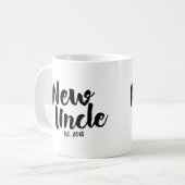 Nouvel oncle Est. 2018, futur oncle Gift Mug (Devant gauche)