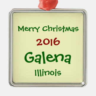 NOUVEL ORNEMENT 2016 DE JOYEUX NOËL DE L'ILLINOIS