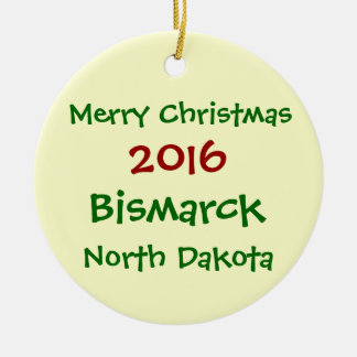NOUVEL ORNEMENT 2016 DE NOËL DE BISMARCK LE DAKOTA