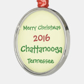 NOUVEL ORNEMENT 2016 de NOËL de Chattanooga (Gauche)