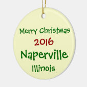 NOUVEL ORNEMENT 2016 DE NOËL DE NAPERVILLE (Gauche)
