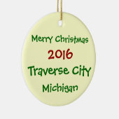 NOUVEL ORNEMENT DE NOËL DU MICHIGAN DE VILLE DE (Droite)