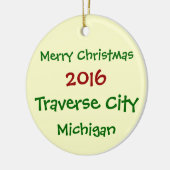 NOUVEL ORNEMENT DE NOËL DU MICHIGAN DE VILLE DE (Gauche)