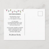 Nouvelle Accueil Floride Carte Lumières de Noël Dé (Dos)