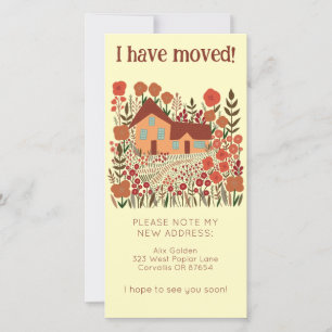 Nouvelle adresse Accueil Cute Farmhouse Carte sans
