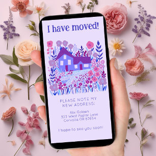 Nouvelle adresse Accueil Cute Farmhouse Carte sans