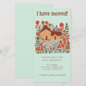 Nouvelle adresse Accueil Cute Farmhouse Carte sans (Devant / Derrière)