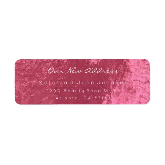 Nouvelle adresse blanche rose Doux-Rouge de corail Étiquette D’adresse Retour