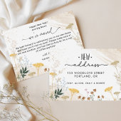 Nouvelle adresse botanique Nouvel An Faire-part de