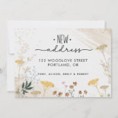 Nouvelle adresse botanique Nouvel An Faire-part de (Devant)