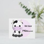 Nouvelle adresse - carte postale de notification d (Debout devant)