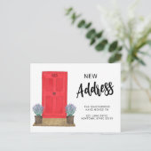 Nouvelle adresse Carte postale Faire-part de dépla (Debout devant)