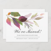 Nouvelle adresse Changement d'adresse Faire-part d (Devant / Derrière)